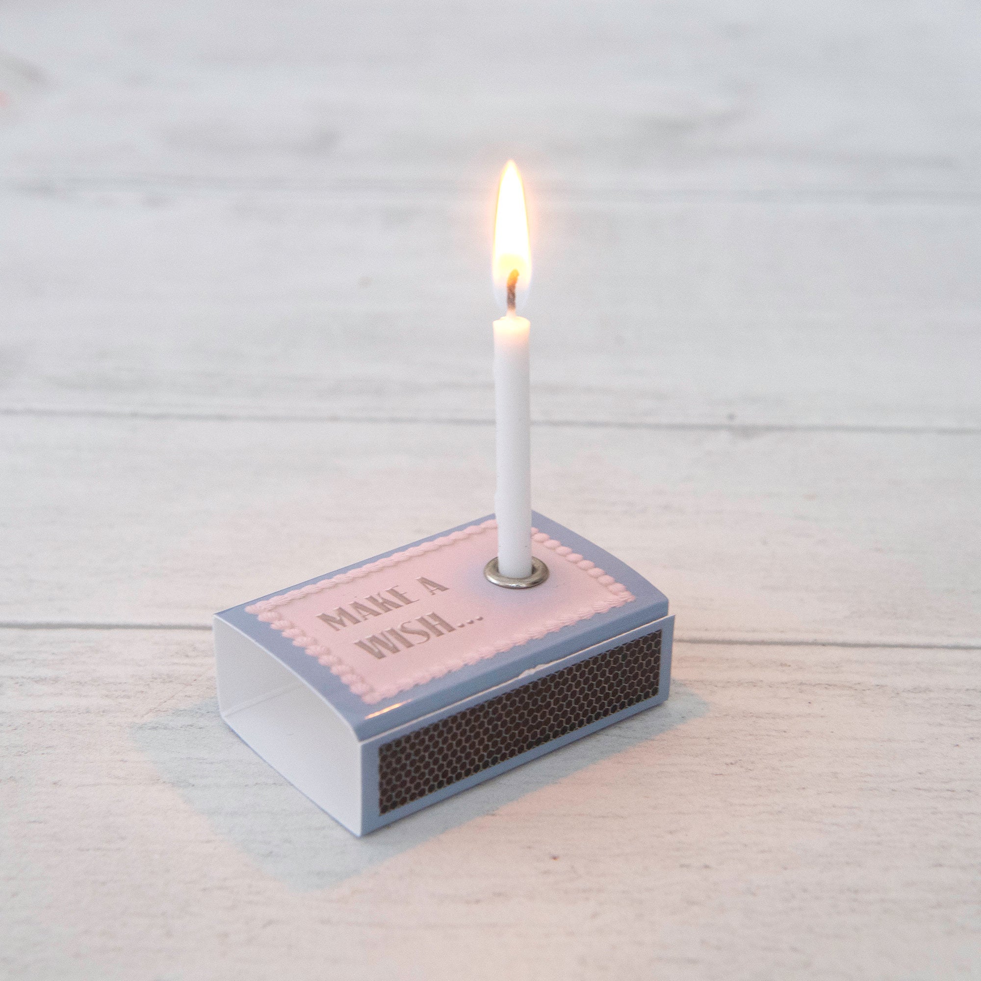 March Aquamarine Birthstone And Birthday Candle Gift