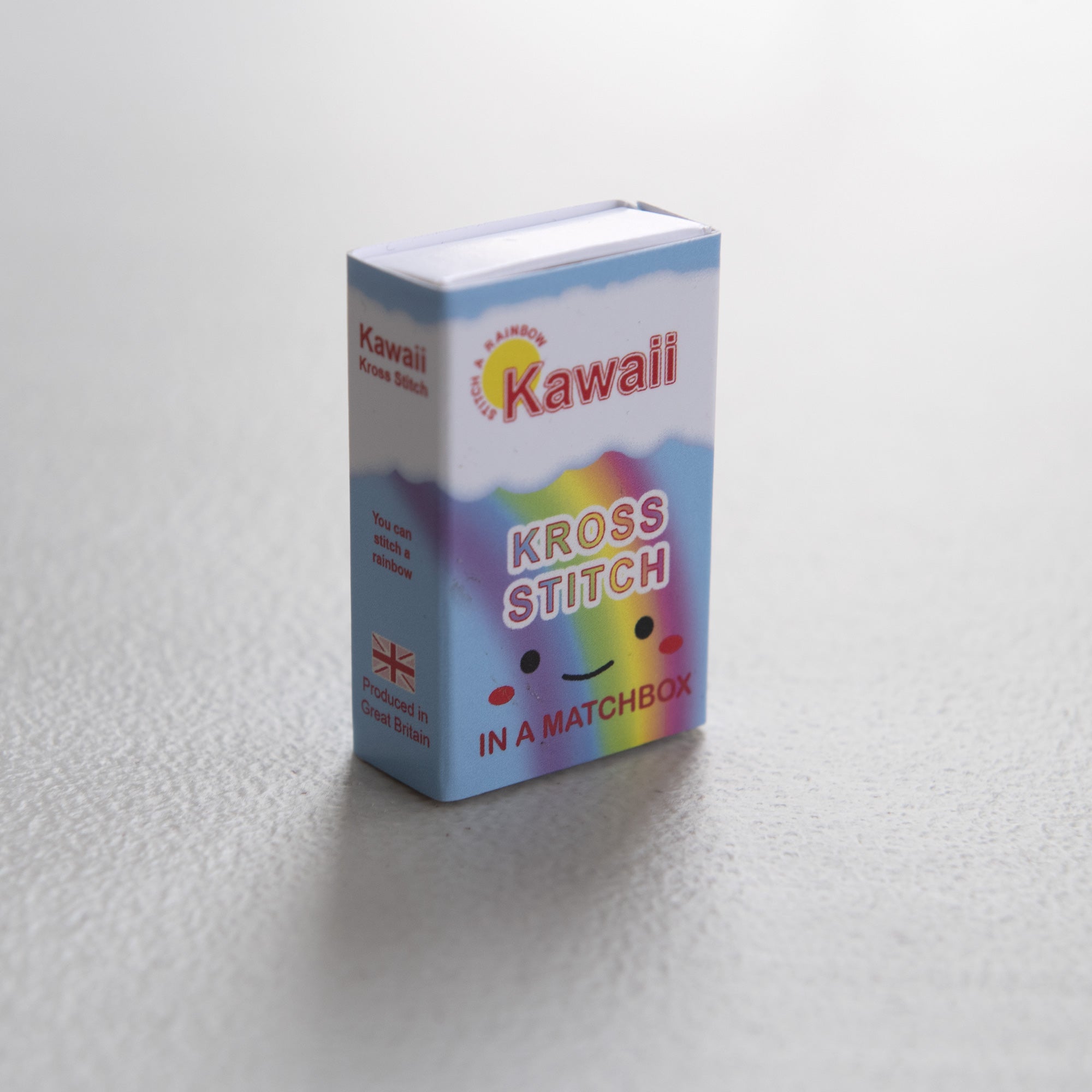 Kawaii Rainbow Cloud Mini Cross Stitch Kit