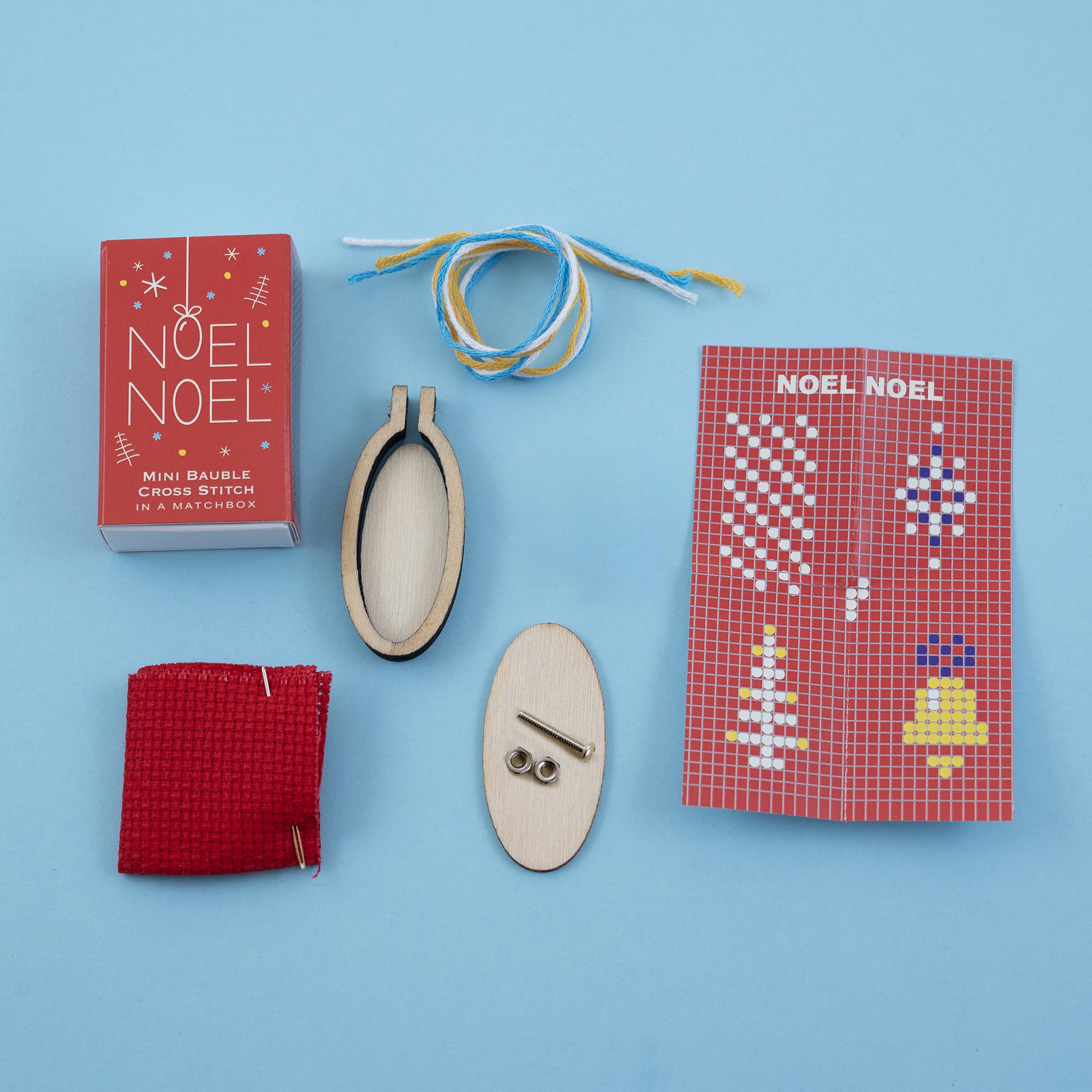 Make Your Own Christmas Bauble Noel Cross Stitch Kit